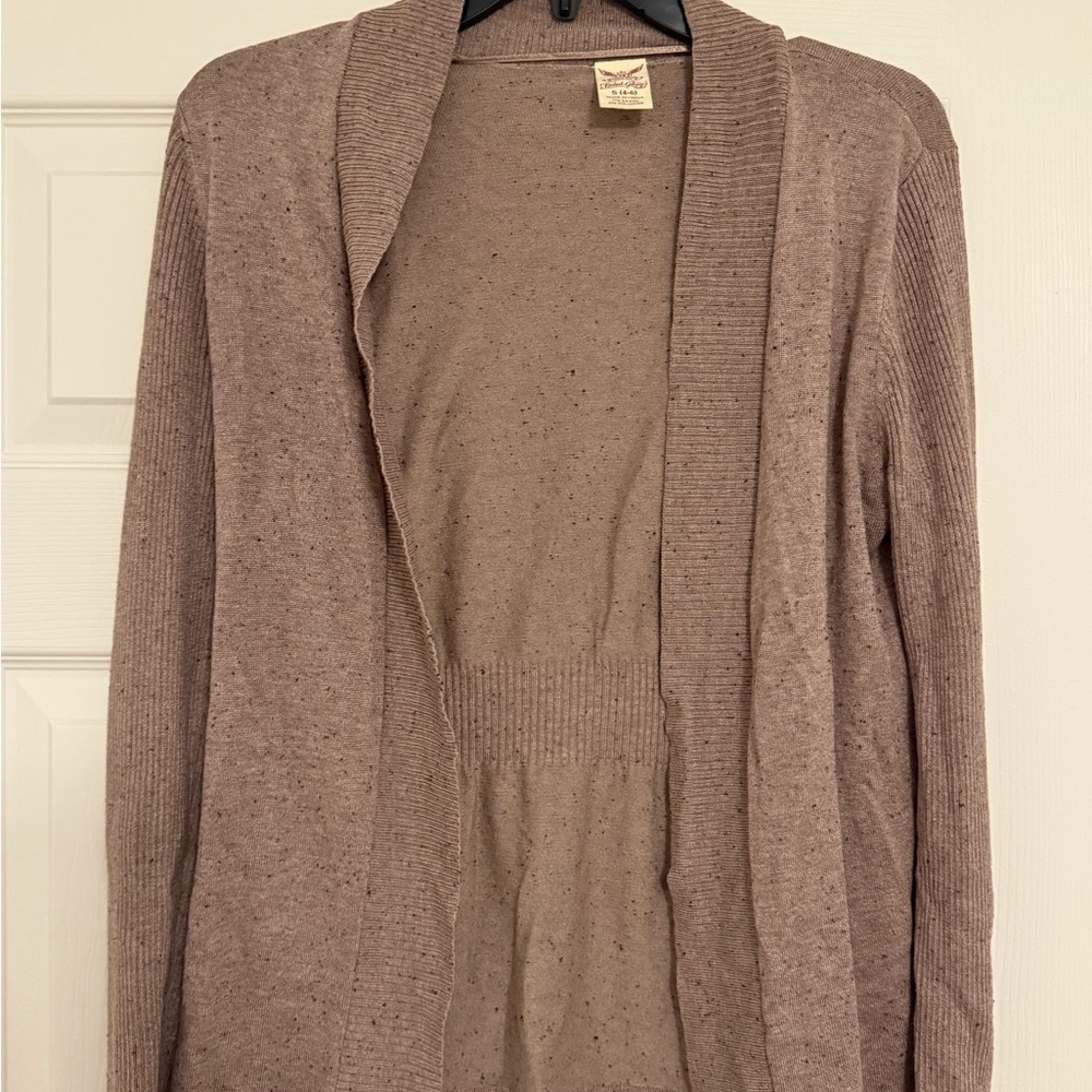 Faded Glory Brown Knit Cardigan Sweater